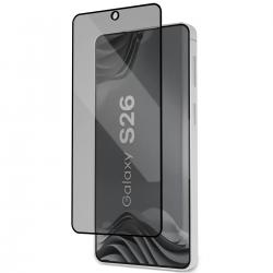 Set 2 folii sticla securizata Bizon Glass Aplikator Shadow Privacy, Kit montare inclus, compatibile cu Samsung Galaxy S26, Negru