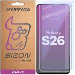 Set 2 folii sticla hibrid Bizon Hybrid Mule Duo compatibile cu Samsung Galaxy S26, Transparent 2 - lerato.ro