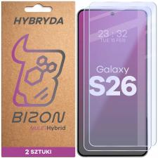 Set 2 folii sticla hibrid Bizon Hybrid Mule Duo compatibile cu Samsung Galaxy S26, Transparent