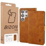 Husa flip cover Bizon Pocket compatibila cu Samsung Galaxy S26 Ultra, Maro 7 - lerato.ro