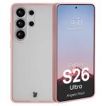Kit protectie 2 in 1 BizonMobile, Carcasa Bizon Angelo si Folie sticla securizata Bizon Glass Edge, compatibil cu Samsung Galaxy S26 Ultra, Roz 4 - lerato.ro