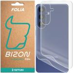 Set 2 folii protectie pentru spatele telefonului Bizon Hydrogel Back Duo compatibile cu Samsung Galaxy S26 Plus, Transparent 2 - lerato.ro