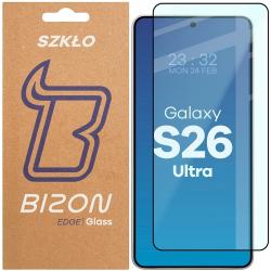 Folie sticla securizata Bizon Glass Edge 2 compatibila cu Samsung Galaxy S26 Ultra, Negru