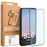 Kit protectie 2 in 1 BizonMobile, Carcasa Bizon Angelo si Folie sticla securizata Bizon Glass Edge, compatibil cu Samsung Galaxy S26 Ultra, Negru 9 - lerato.ro