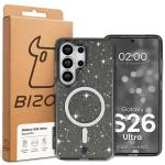 Carcasa Bizon SparklO cu MagSafe compatibila cu Samsung Galaxy S26 Ultra, Glitter Black 7 - lerato.ro