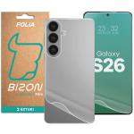 Set protectie Bizon Hydrogel Pack, 1x Folie Ecran si 1x Folie Spate, compatibil cu Samsung Galaxy S26, Transparent 2 - lerato.ro
