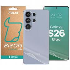 Set protectie Bizon Hydrogel Pack, 1x Folie Ecran si 1x Folie Spate, compatibil cu Samsung Galaxy S26 Ultra, Transparent