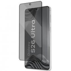 Folie sticla securizata Bizon Glass Aplikator Shadow Privacy, Kit montare inclus, compatibila cu Samsung Galaxy S26 Ultra, Negru
