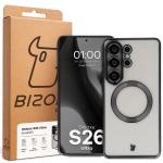 Carcasa cu protectie pentru camera Bizon GuardO cu MagSafe compatibila cu Samsung Galaxy S26 Ultra, Transparent / Negru 6 - lerato.ro
