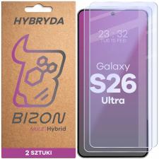 Set 2 folii sticla hibrid Bizon Glass Mule Duo compatibile cu Samsung Galaxy S26 Ultra, Transparent