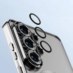 Carcasa cu protectie pentru camera Bizon GuardO cu MagSafe compatibila cu Samsung Galaxy S26 Ultra, Clear / Silver 4 - lerato.ro