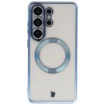 Carcasa cu protectie pentru camera Bizon GuardO cu MagSafe compatibila cu Samsung Galaxy S26 Ultra, Transparent / Albastru 2 - lerato.ro