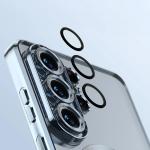 Carcasa cu protectie pentru camera Bizon GuardO cu MagSafe compatibila cu Samsung Galaxy S26 Ultra, Transparent / Albastru 4 - lerato.ro