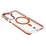 Carcasa Bizon Marco compatibila cu Samsung Galaxy S26 Plus, Transparent / Portocaliu 4 - lerato.ro