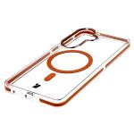 Carcasa Bizon Marco compatibila cu Samsung Galaxy S26 Plus, Transparent / Portocaliu 5 - lerato.ro