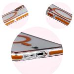 Carcasa Bizon Marco compatibila cu Samsung Galaxy S26 Plus, Transparent / Portocaliu 10 - lerato.ro