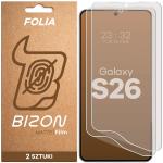 Set 2 folii protectie Bizon Film Matte Duo compatibile cu Samsung Galaxy S26, Transparent 2 - lerato.ro