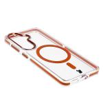 Carcasa Bizon Marco compatibila cu Samsung Galaxy S26, Transparent / Portocaliu 5 - lerato.ro