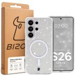 Carcasa Bizon SparklO cu MagSafe compatibila cu Samsung Galaxy S26 Ultra, Glitter Clear 7 - lerato.ro