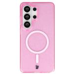 Carcasa Bizon SparklO cu MagSafe compatibila cu Samsung Galaxy S26 Ultra, Glitter Pink 2 - lerato.ro