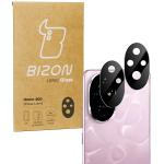 Set 2 folii sticla securizata camera foto Bizon Glass Lens compatibile cu Honor 200, Negru 3 - lerato.ro