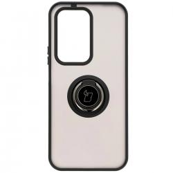 Carcasa Bizon Hybrid Ring compatibila cu Honor 200 Lite, Negru