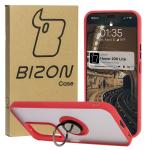 Carcasa Bizon Hybrid Ring compatibila cu Honor 200 Lite, Rosu 3 - lerato.ro