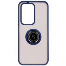 Huse si carcase Honor, Carcasa Bizon Hybrid Ring compatibila cu Honor 200 Lite, Albastru, lerato.ro