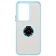 Carcasa Bizon Hybrid Ring compatibila cu Honor 200 Lite, Light Blue