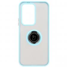 Huse si carcase Honor, Carcasa Bizon Hybrid Ring compatibila cu Honor 200 Lite, Light Blue, lerato.ro