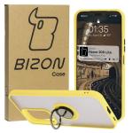 Carcasa Bizon Hybrid Ring compatibila cu Honor 200 Lite, Galben 3 - lerato.ro