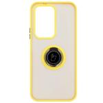 Carcasa Bizon Hybrid Ring compatibila cu Honor 200 Lite, Galben 2 - lerato.ro