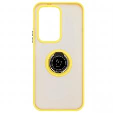 Huse si carcase Honor, Carcasa Bizon Hybrid Ring compatibila cu Honor 200 Lite, Galben, lerato.ro