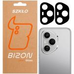 Set 2 folii sticla securizata camera foto Bizon Glass Lens compatibile cu Honor 400 Pro, Negru 3 - lerato.ro