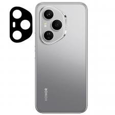 Folii protectie telefoane Honor, Set 2 folii sticla securizata camera foto Bizon Glass Lens compatibile cu Honor 400 Pro, Negru, lerato.ro