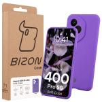 Carcasa Bizon Soft compatibila cu Honor 400 Pro, Mov 8 - lerato.ro