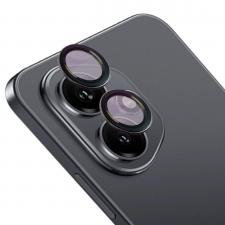 Folii protectie Honor 400, Folie sticla camera foto Bizon Glass Snap Lens compatibila cu Honor 400, Negru, lerato.ro