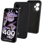 Carcasa Bizon Soft compatibila cu Honor 400, Negru 3 - lerato.ro