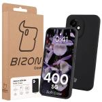 Carcasa Bizon Soft compatibila cu Honor 400, Negru 8 - lerato.ro