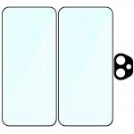 Set protectie 3in1 Bizon Glass Edge Pack, 2 folii sticla ecran + 1 folie sticla camera foto, compatibil cu Honor 400 5G, Negru 7 - lerato.ro