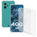 Kit protectie 3 in 1 BizonMobile Clear Pack, Carcasa Bizon Salpa si 2 folii Bizon Glass Hydrogel, compatibil cu Honor 400, Transparent 2 - lerato.ro