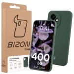 Carcasa Bizon Soft compatibila cu Honor 400, Dark Green 8 - lerato.ro