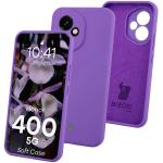 Carcasa Bizon Soft compatibila cu Honor 400, Mov 3 - lerato.ro