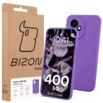 Carcasa Bizon Soft compatibila cu Honor 400, Mov 8 - lerato.ro