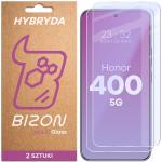 Set 2 folii sticla hibrid Bizon Glass Mule Duo compatibile cu Honor 400, Transparent 2 - lerato.ro