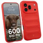 Carcasa Bizon Tur compatibila cu Honor 600 5G / 600 Pro 5G, Rosu 3 - lerato.ro