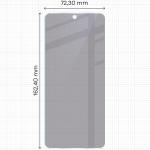 Folie sticla hibrid Bizon Glass Mule Shadow Privacy compatibila cu Honor 400 Smart, Negru 3 - lerato.ro