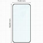 Folie sticla securizata Bizon Glass Edge compatibila cu Honor 600 Lite, Negru 3 - lerato.ro