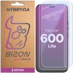 Set 2 folii sticla hibrid Bizon Hybrid Mule Duo compatibile cu Honor 600 Lite, Transparent 2 - lerato.ro