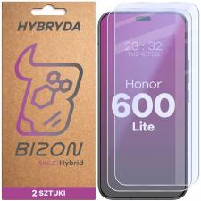 Folii protectie telefoane Honor, Set 2 folii sticla hibrid Bizon Hybrid Mule Duo compatibile cu Honor 600 Lite, Transparent, lerato.ro